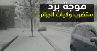 نشرية خاصة إضطراب جوي محمّل بهواء بارد وأمطار غزيرة