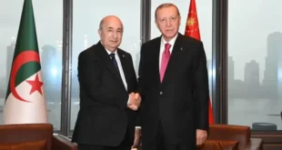 لقاء تاريخي بين الرئيسين عبد المجيد تبون وأردوغان في الأمم المتحدة