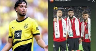 دورتموند تضامن رامي بن سبعيني مع القضية الفلسطينية لا يثير مشكلة