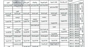 جدول مواعيد امتحانات شهادة البكالوريا لدورة 2024