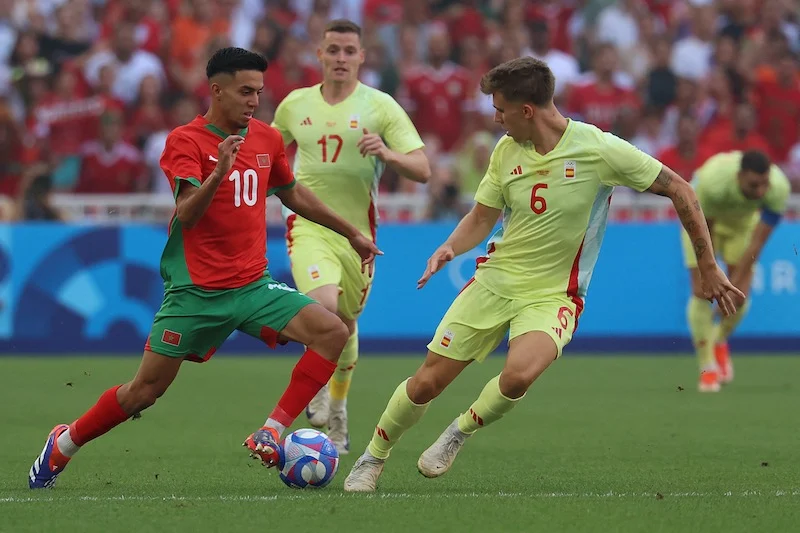 خسارة منتخب المغرب الأولمبي أمام إسبانيا 2-1 في نصف نهائي أولمبياد باريس 2024