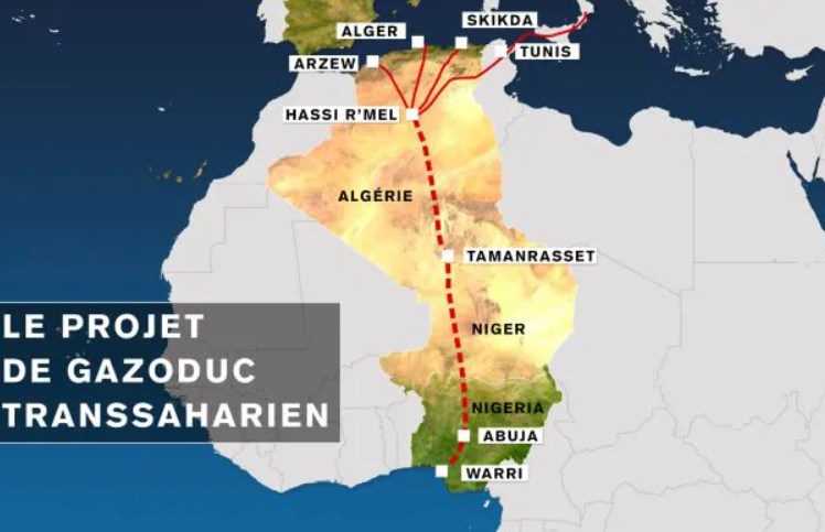 اجتماع وزاري قريب لمتابعة مشروع أنبوب الغاز العابر للصحراء بين الجزائر والنيجر ونيجيريا