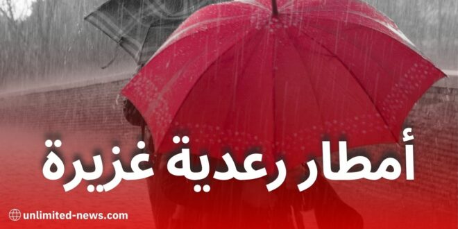 تحذير من الأرصاد الجوية: أمطار رعدية غزيرة على عدة ولايات غدًا الأحد