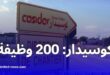 شركة كوسيدار تعلن عن فتح 200 منصب عمل